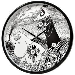 Moomin seinäkello Niiskuneiti niityllä