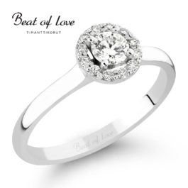 Timanttisormus Beat of Love Halo (0,28 ct)